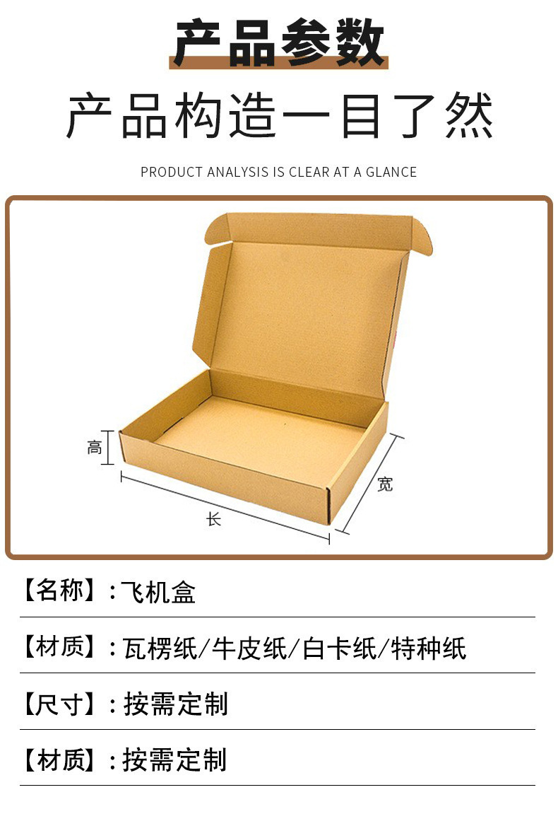 飛機(jī)盒定制 飛機(jī)彩盒定制(圖3)